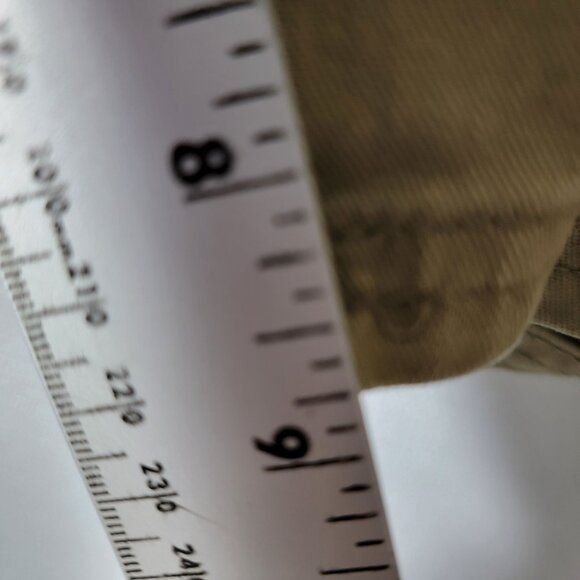 Wrangler Mens Cargo Shorts Sz 40 Relaxed Fit Flat Front Cotton Blend Khaki Tan - Picture 7 of 13